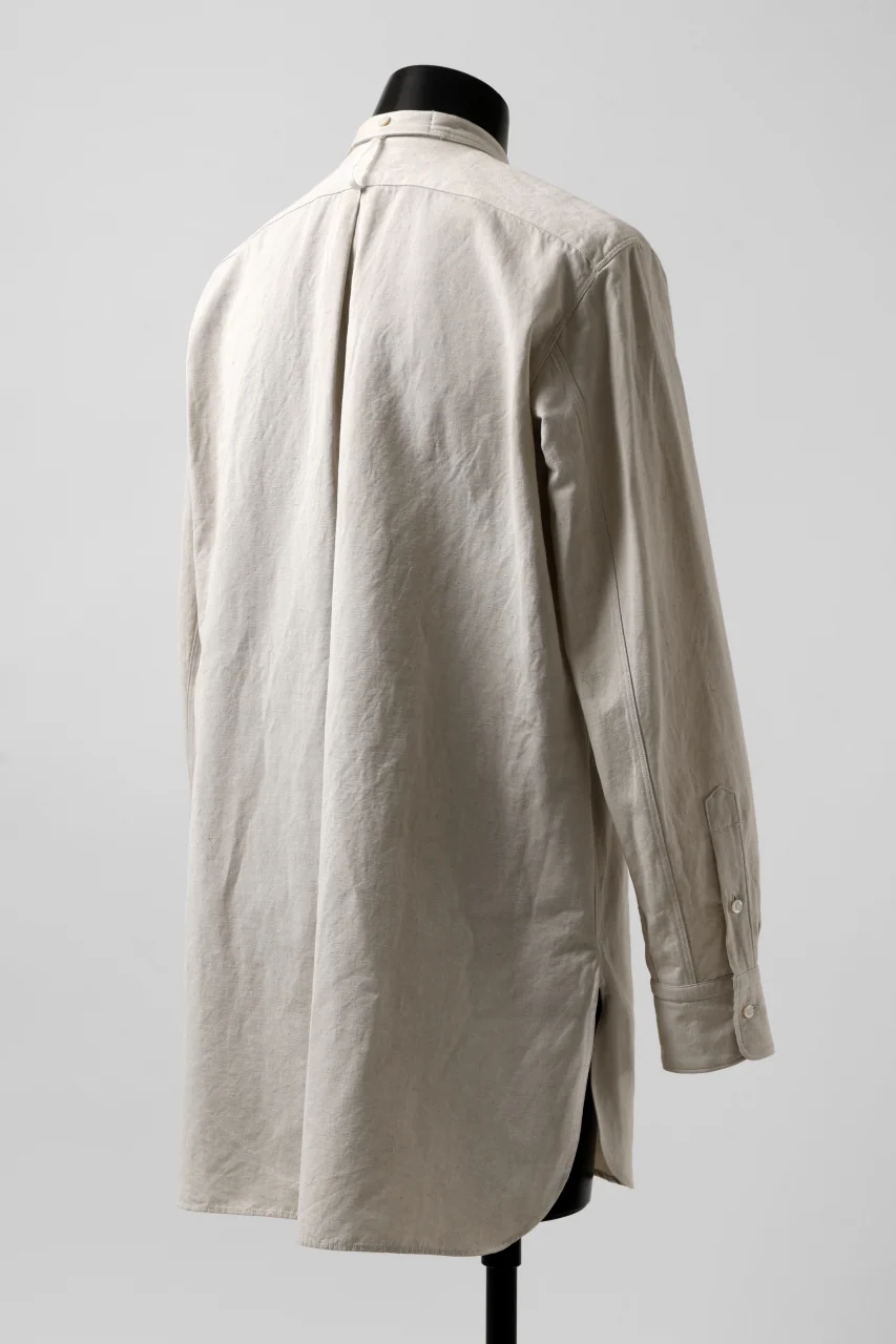 sus-sous shirt officers / C63L37 heavy poplin (NATURAL) - Image 5