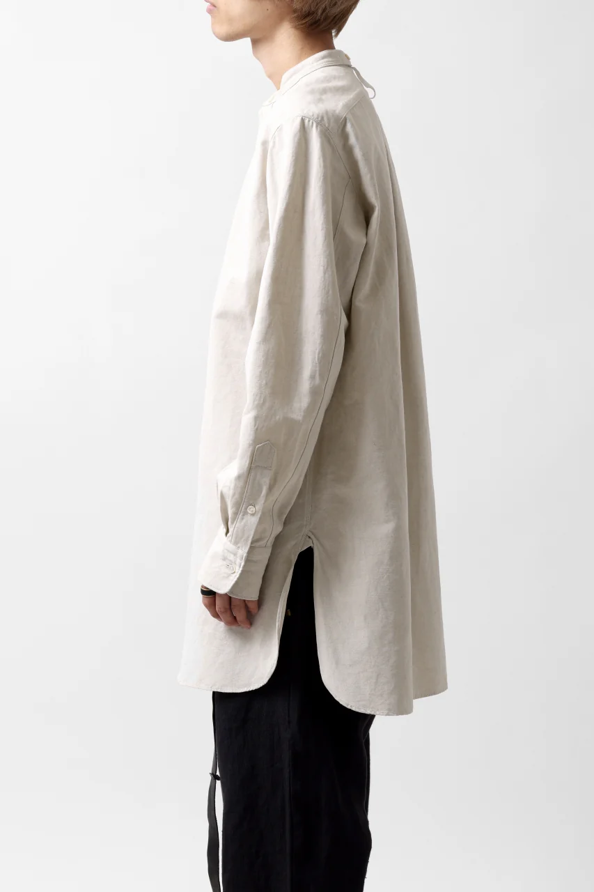 sus-sous shirt officers / C63L37 heavy poplin (NATURAL) - Image 6