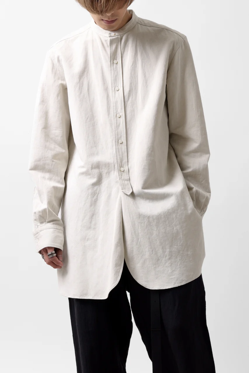 sus-sous shirt officers / C63L37 heavy poplin (NATURAL) - Image 9