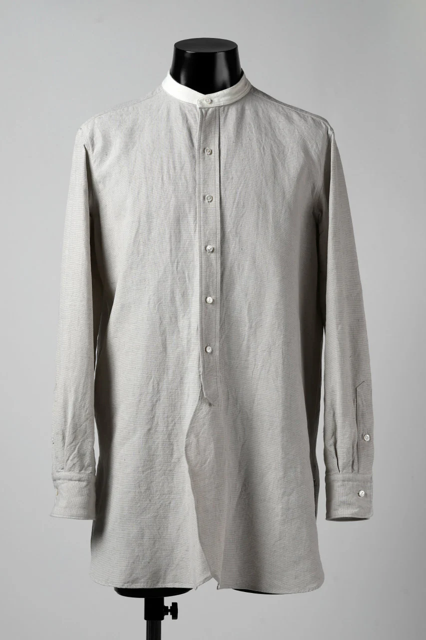 sus-sous shirt officers / L65 C22 S13 cloth washer (ICE GREY)