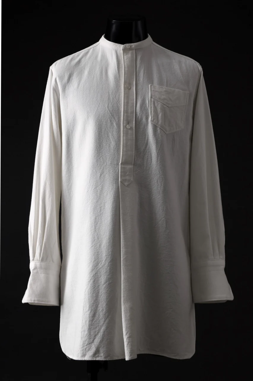 sus-sous shirt officers pullover / C100 3/2 OX (WHITE)