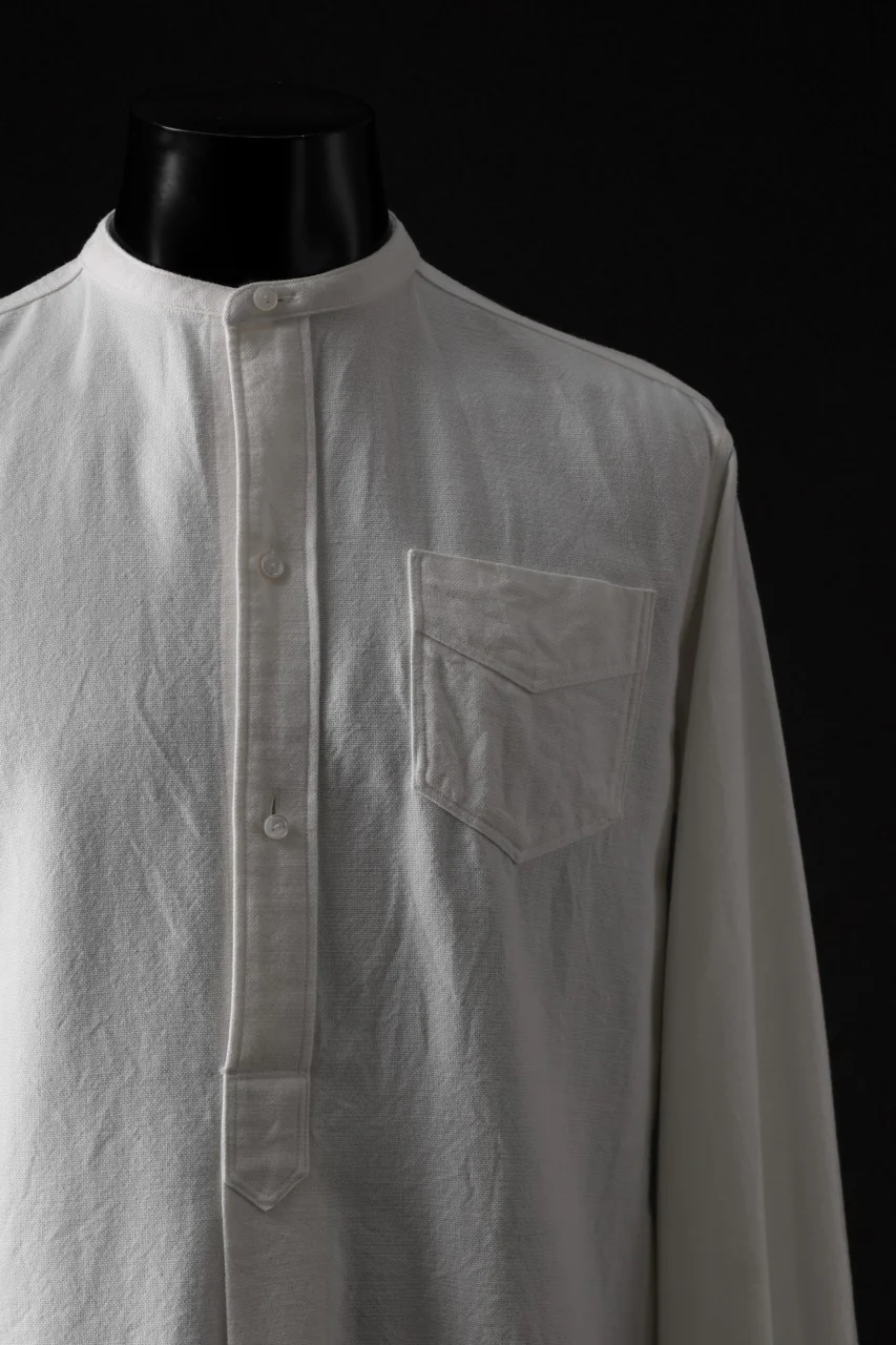 sus-sous shirt officers pullover / C100 3/2 OX (WHITE) - Image 5
