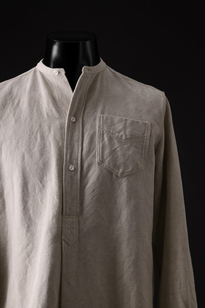 sus-sous shirt officers pullover / C51L49 3/2OX washer (NATURAL) - Image 4