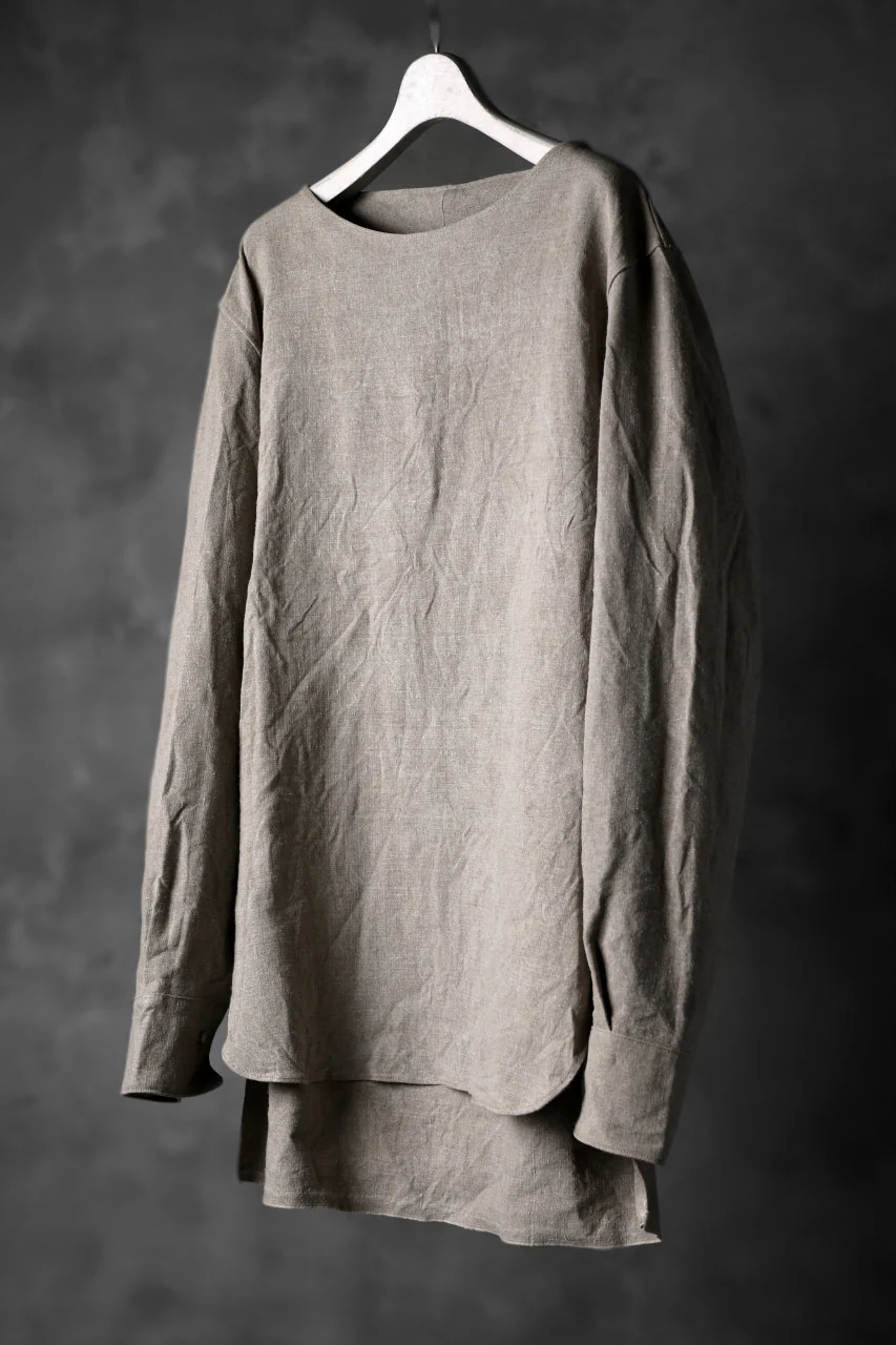 sus-sous shirt pullover / French vintage linen (NATURAL) - Image 2