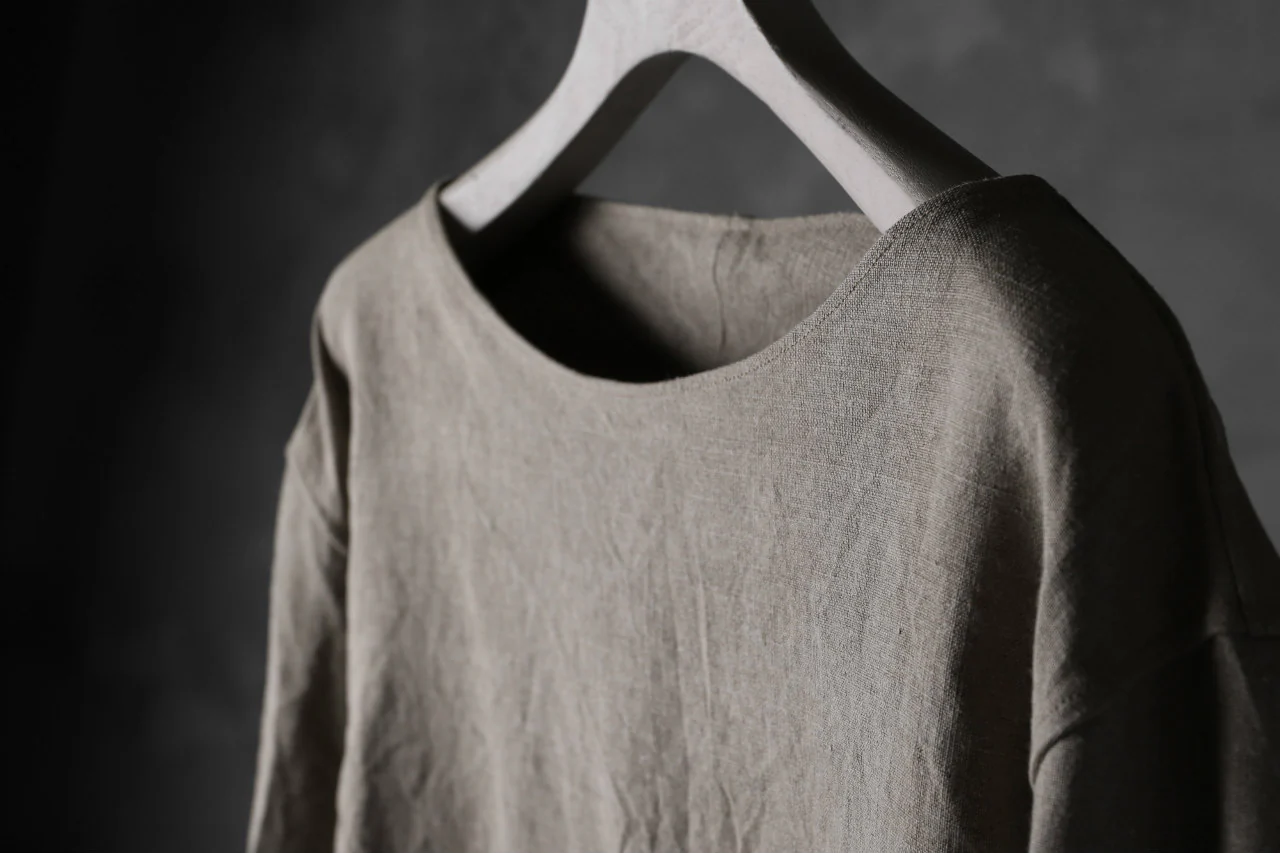sus-sous shirt pullover / French vintage linen (NATURAL) - Image 8