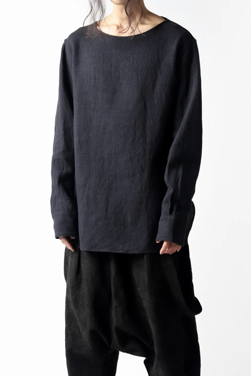 sus-sous shirt pullover / L100 plain (NAVY) - Image 3