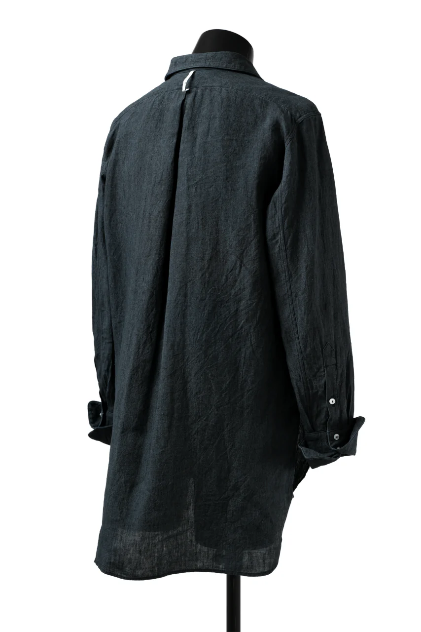 sus-sous shirts dress / L100 poplin washer (NAVY) - Image 5