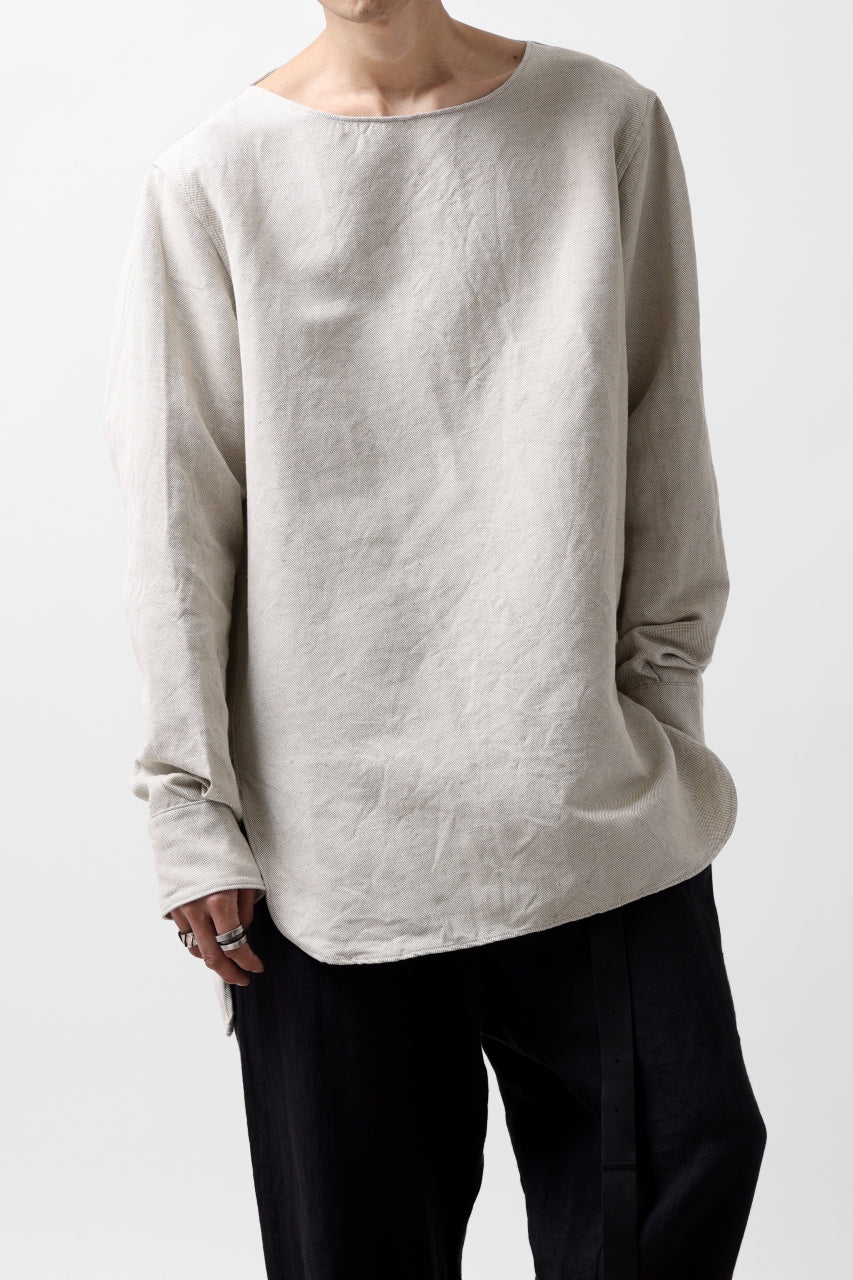 sus-sous sleeping shirt / C51L49 3/2 Ox washer (NATURAL) - Image 10