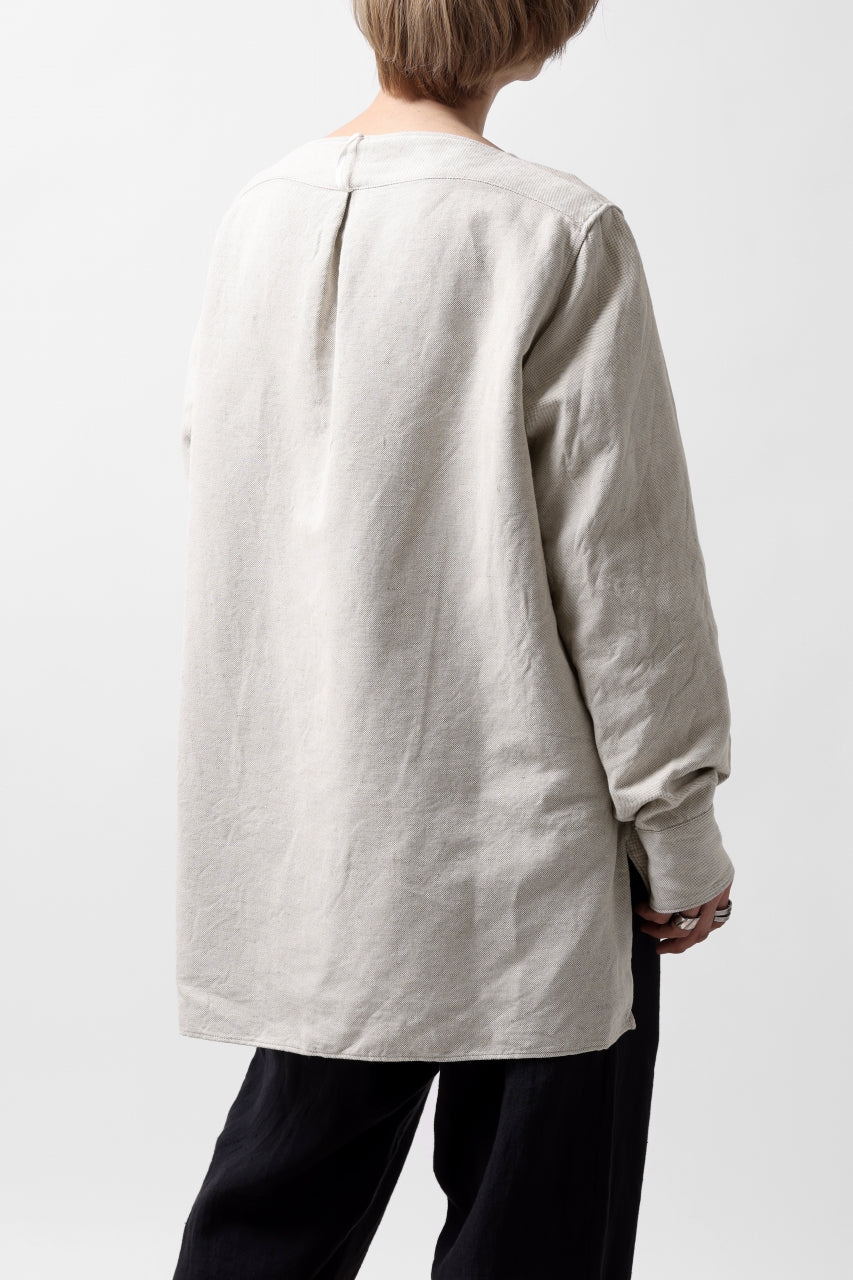 sus-sous sleeping shirt / C51L49 3/2 Ox washer (NATURAL) - Image 11