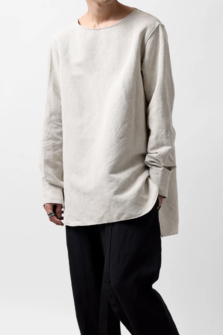 sus-sous sleeping shirt / C51L49 3/2 Ox washer (NATURAL) - Image 12