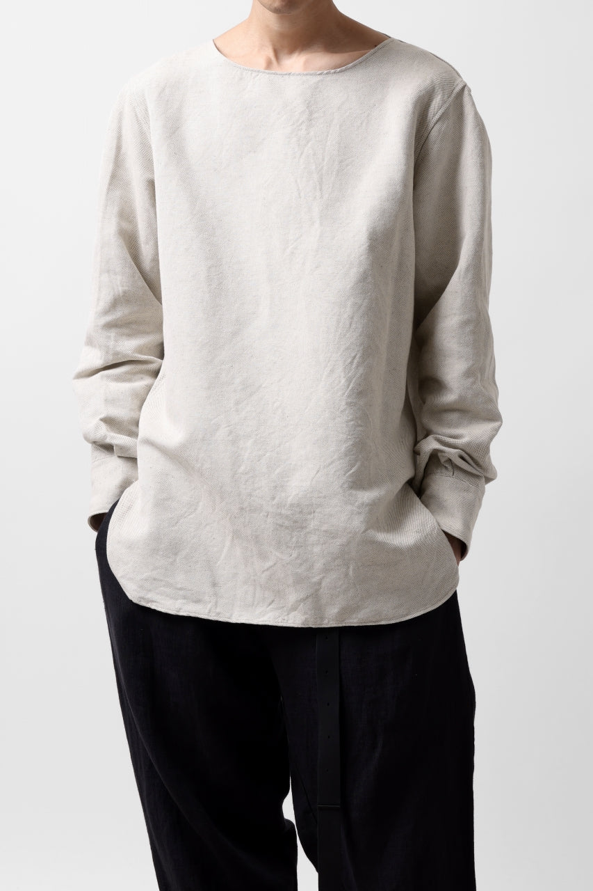 sus-sous sleeping shirt / C51L49 3/2 Ox washer (NATURAL) - Image 15