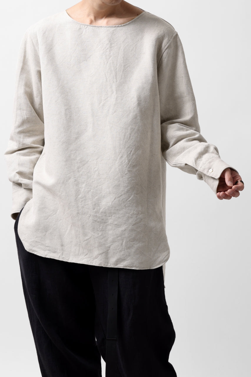 sus-sous sleeping shirt / C51L49 3/2 Ox washer (NATURAL) - Image 16