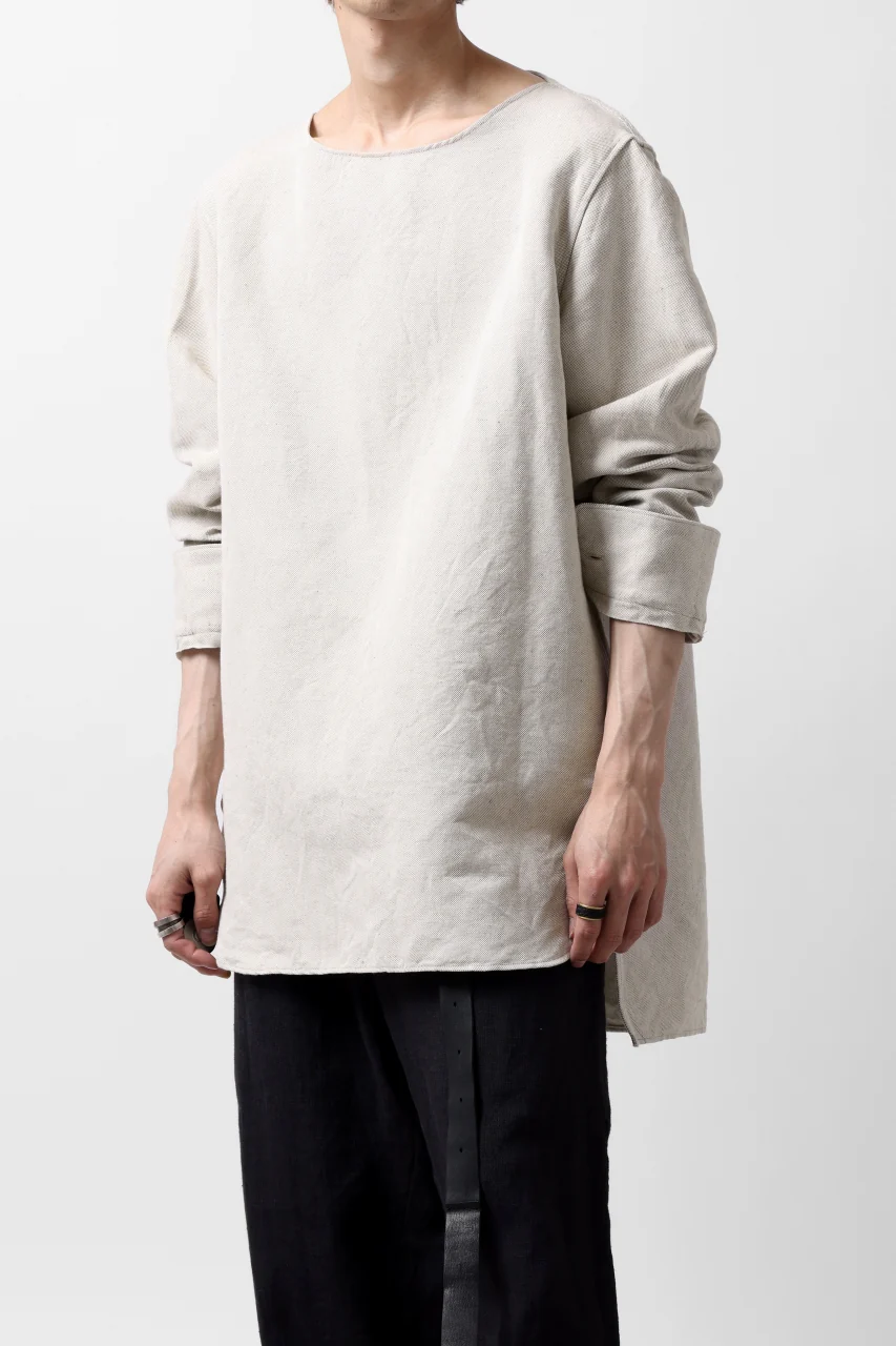sus-sous sleeping shirt / C51L49 3/2 Ox washer (NATURAL) - Image 17