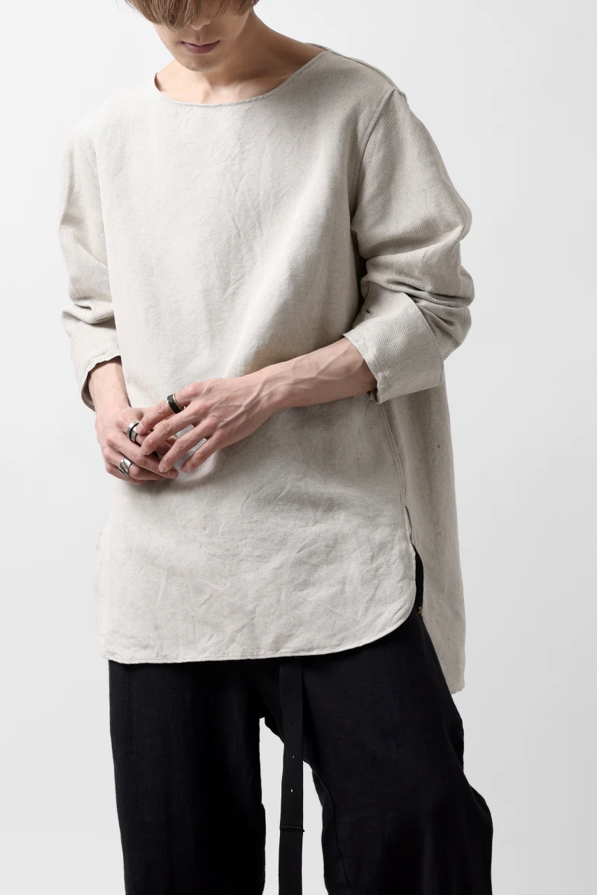 sus-sous sleeping shirt / C51L49 3/2 Ox washer (NATURAL) - Image 18