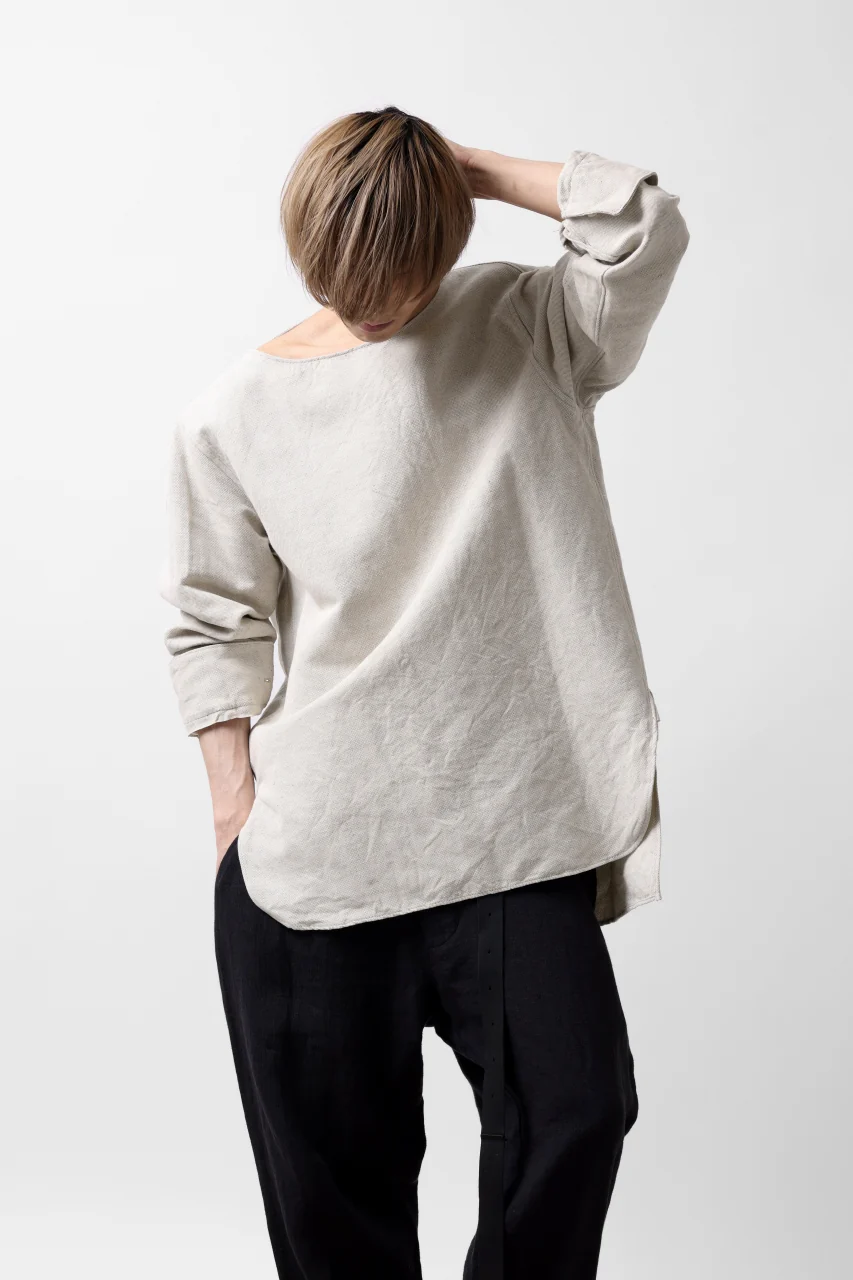 sus-sous sleeping shirt / C51L49 3/2 Ox washer (NATURAL) - Image 20