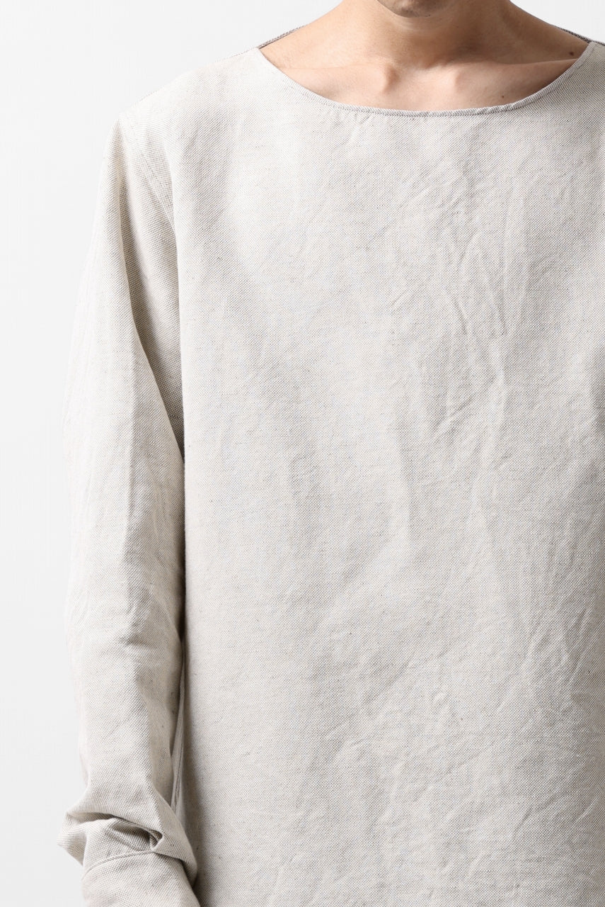 sus-sous sleeping shirt / C51L49 3/2 Ox washer (NATURAL) - Image 22
