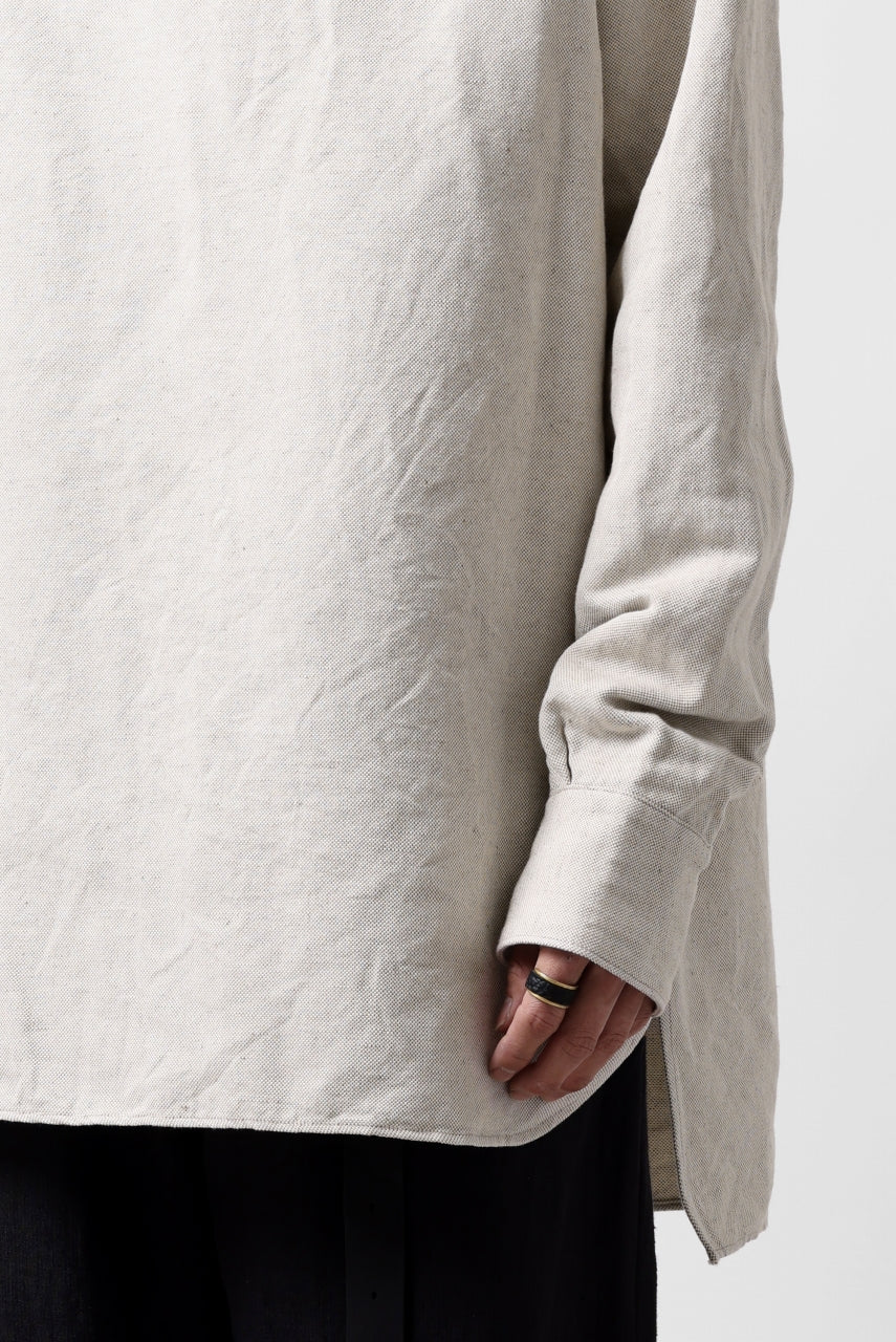 sus-sous sleeping shirt / C51L49 3/2 Ox washer (NATURAL) - Image 23