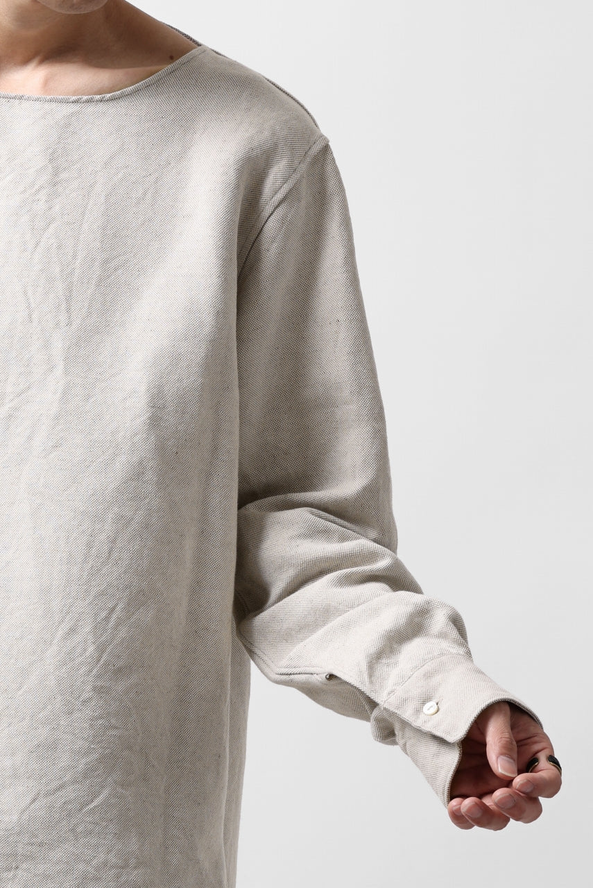 sus-sous sleeping shirt / C51L49 3/2 Ox washer (NATURAL) - Image 25