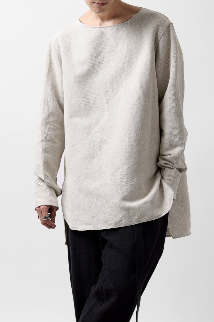 sus-sous sleeping shirt / C51L49 3/2 Ox washer (NATURAL) - Image 3