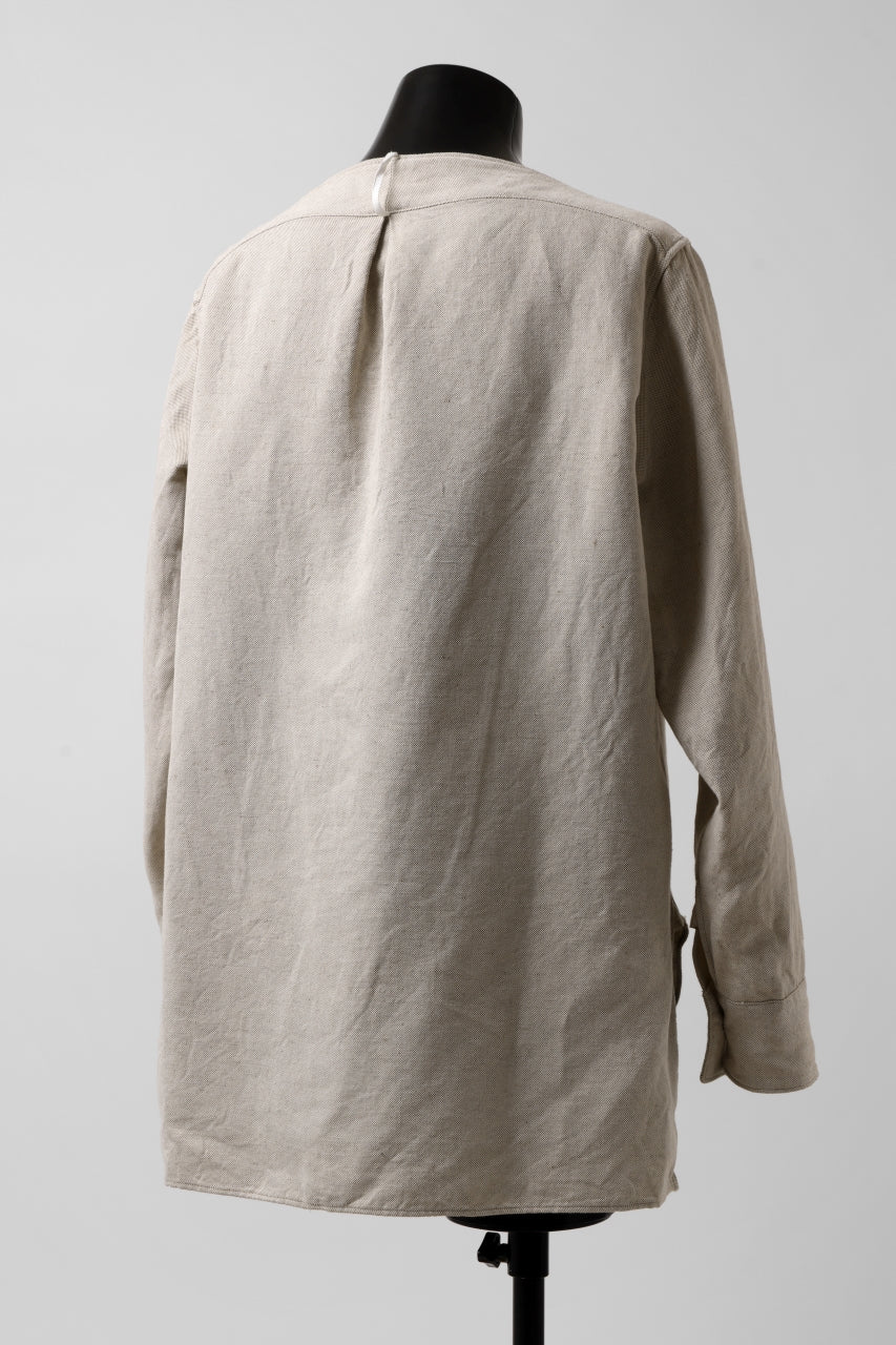 sus-sous sleeping shirt / C51L49 3/2 Ox washer (NATURAL) - Image 9