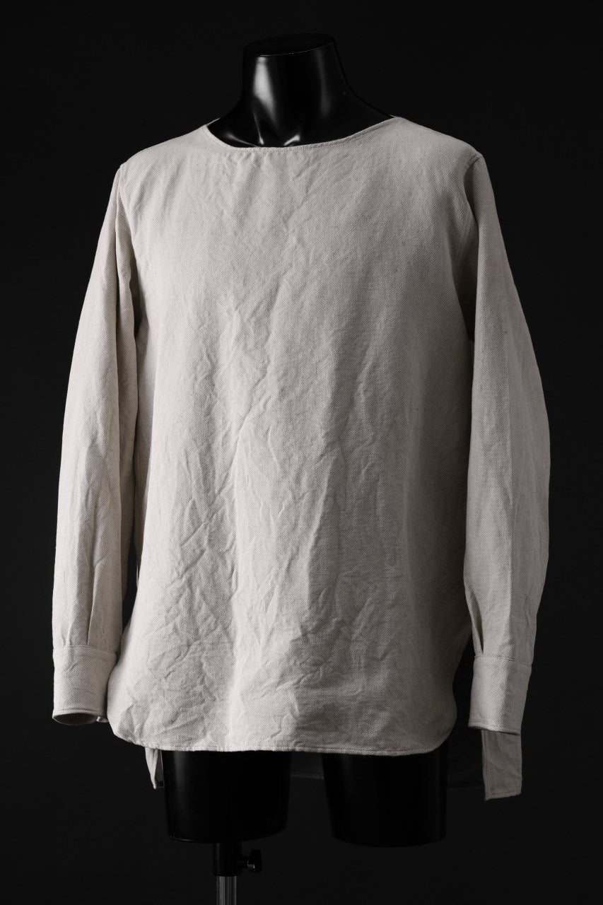 sus-sous sleeping shirts / C/L plain weave (NATURAL) - Image 2