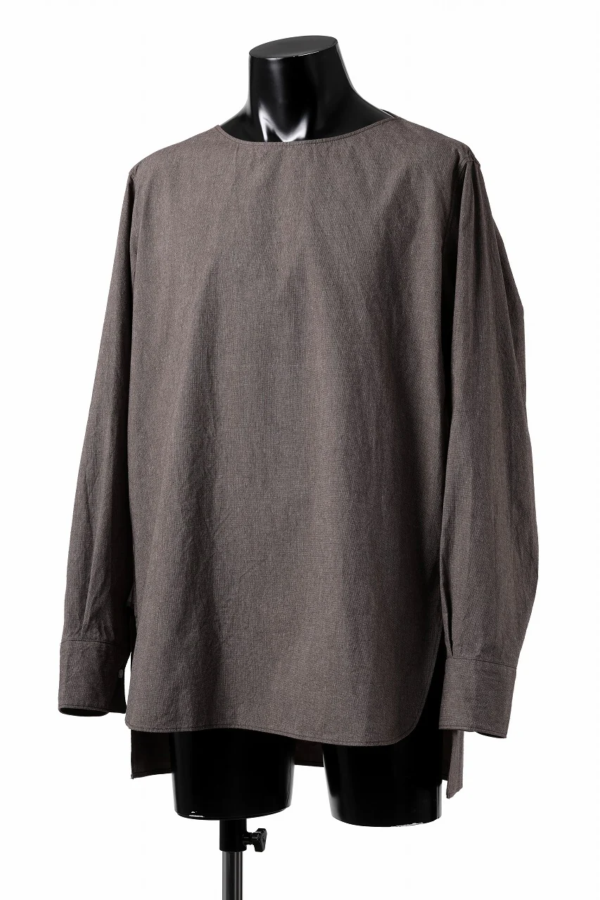 sus-sous sleeping shirts / F-0111 furuhashi / buff cloth (BROWN) - Image 2
