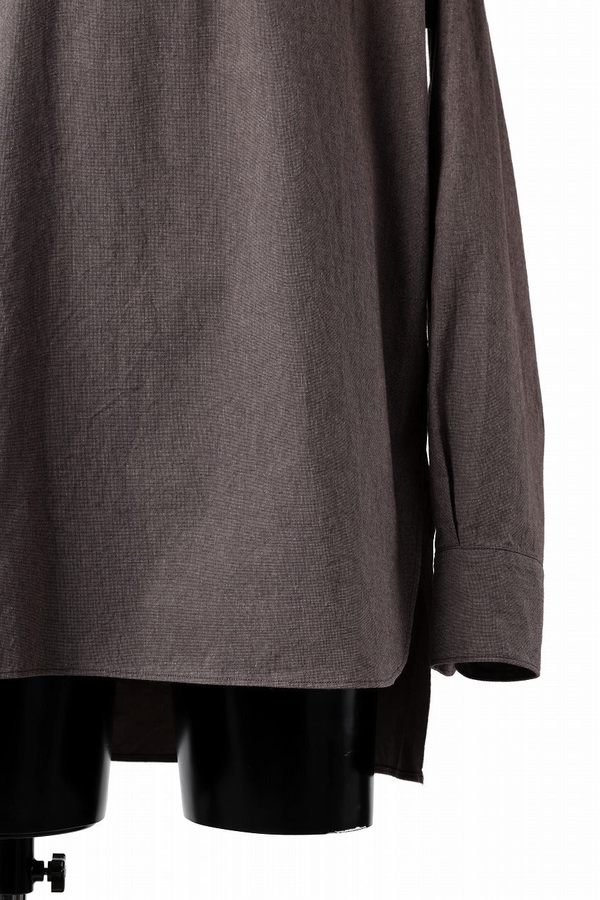 sus-sous sleeping shirts / F-0111 furuhashi / buff cloth (BROWN) - Image 6