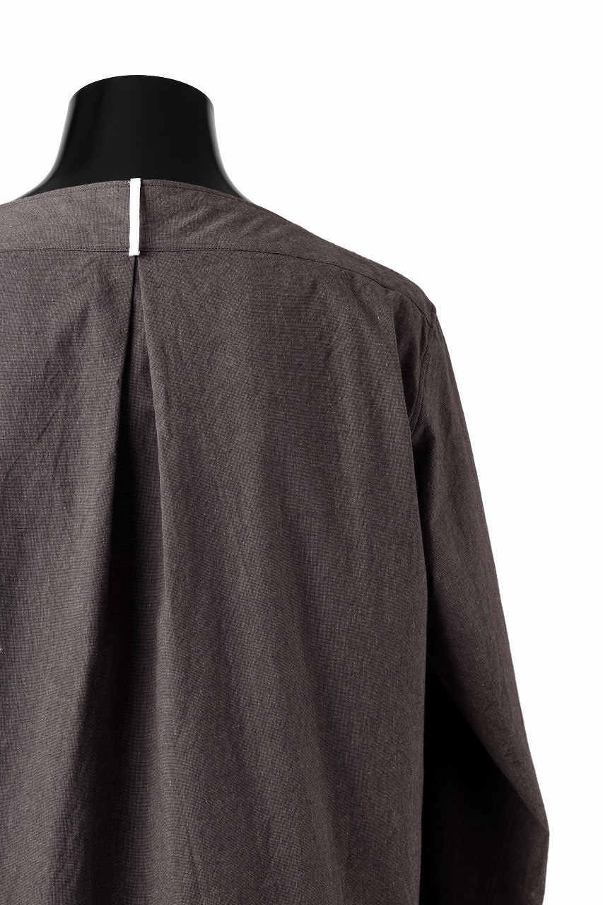 sus-sous sleeping shirts / F-0111 furuhashi / buff cloth (BROWN) - Image 9