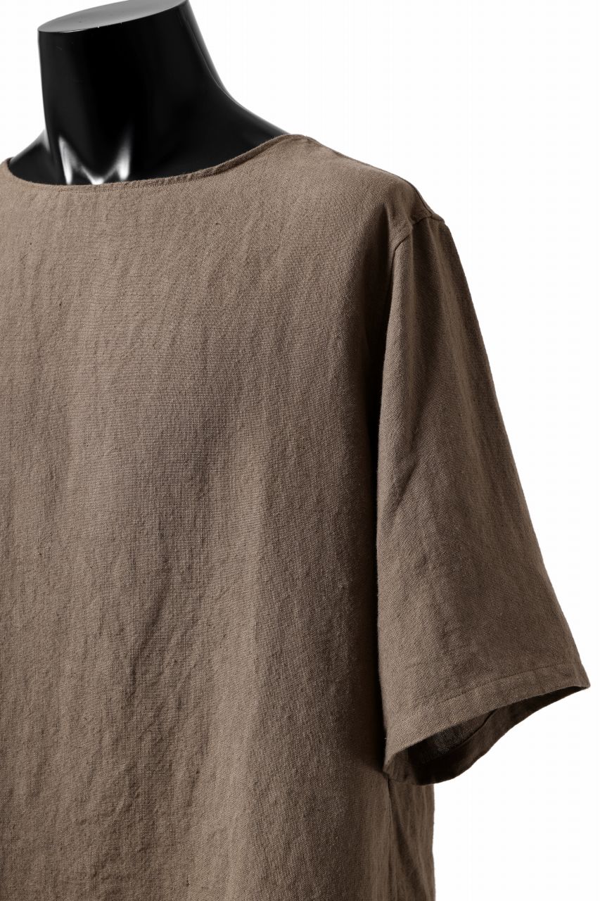 sus-sous sleeping shirts s/s / Belgium linen (MOCHA) - Image 13
