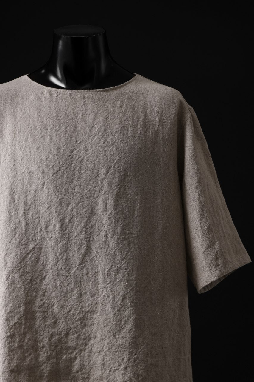 sus-sous sleeping shirts s/s / Belgium linen (NATURAL) - Image 11
