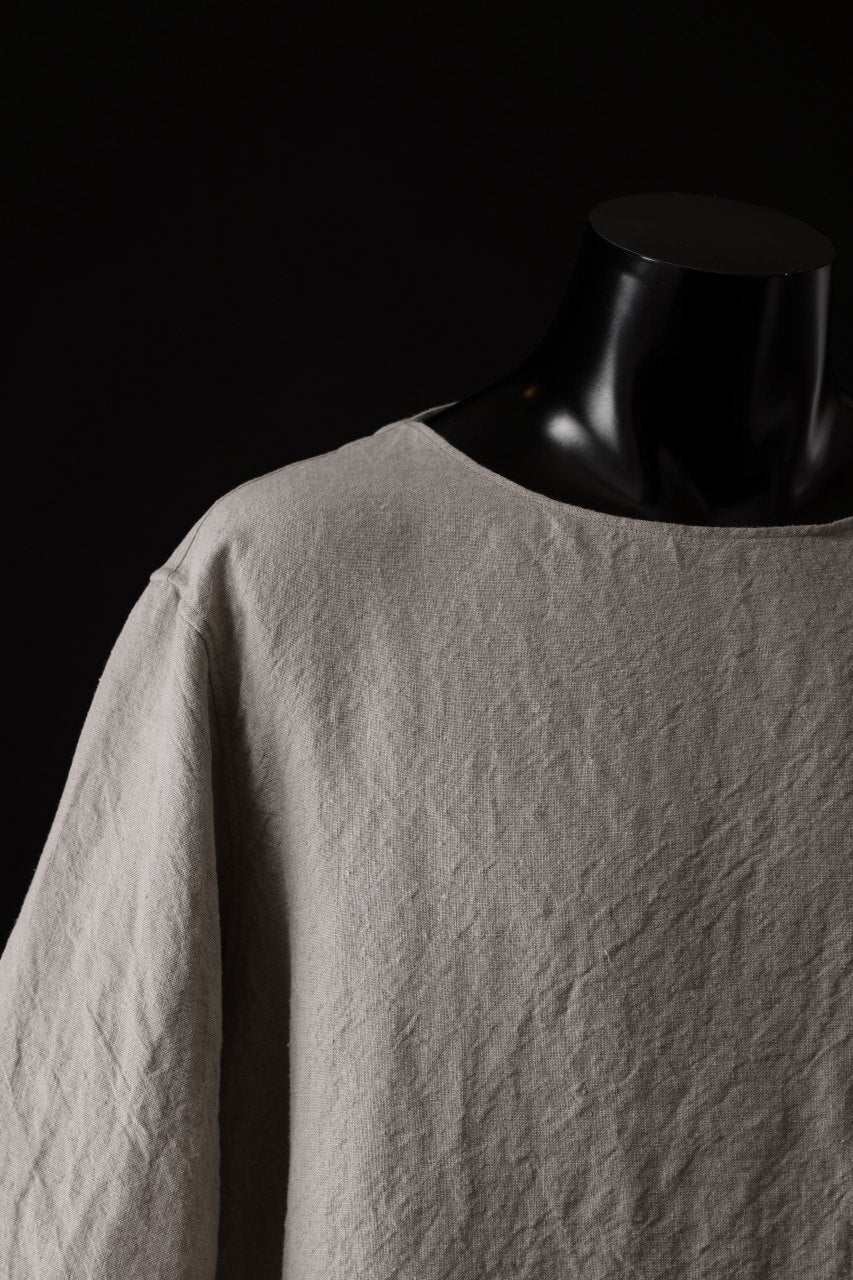 sus-sous sleeping shirts s/s / Belgium linen (NATURAL) - Image 12