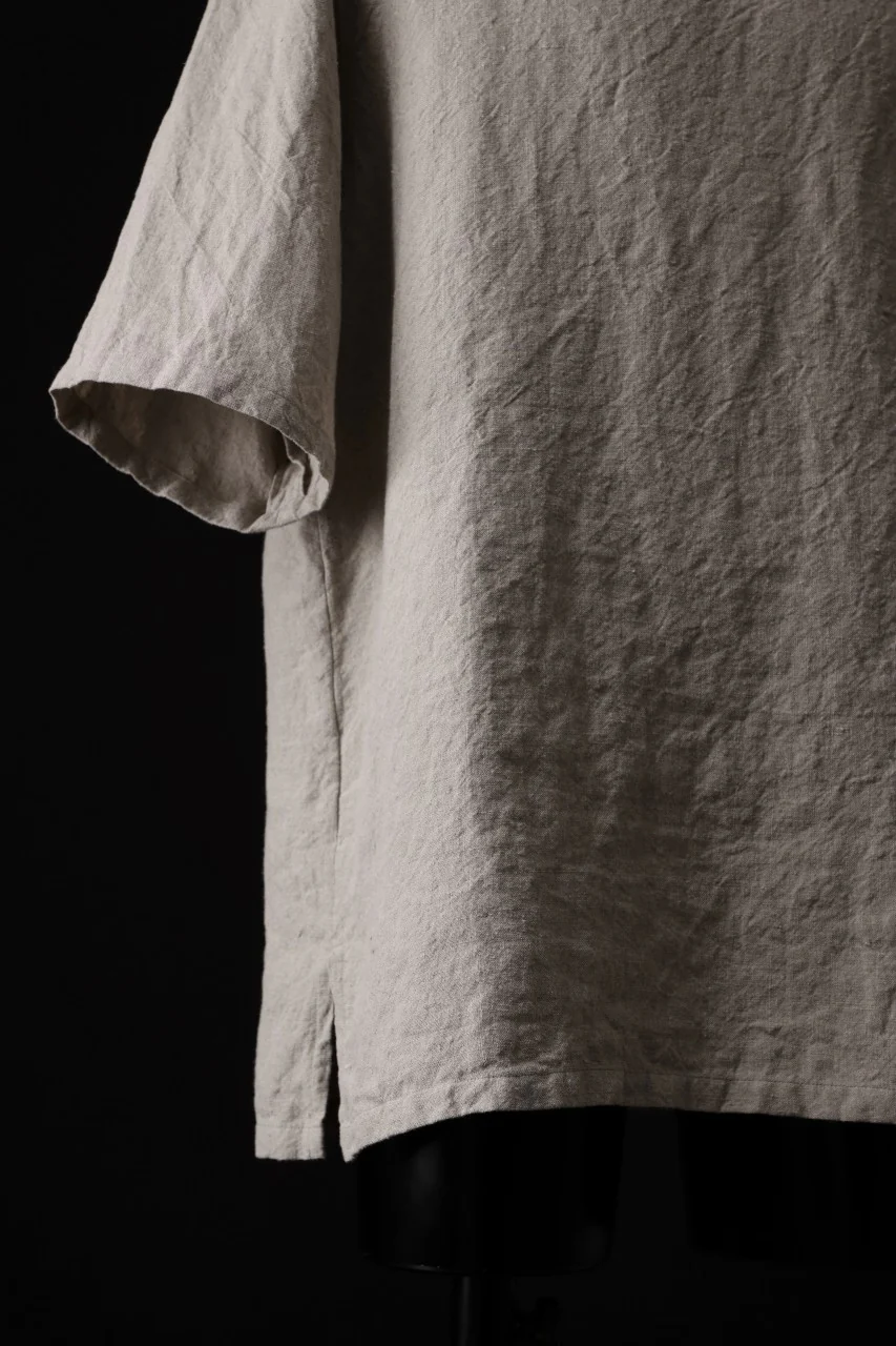 sus-sous sleeping shirts s/s / Belgium linen (NATURAL) - Image 14