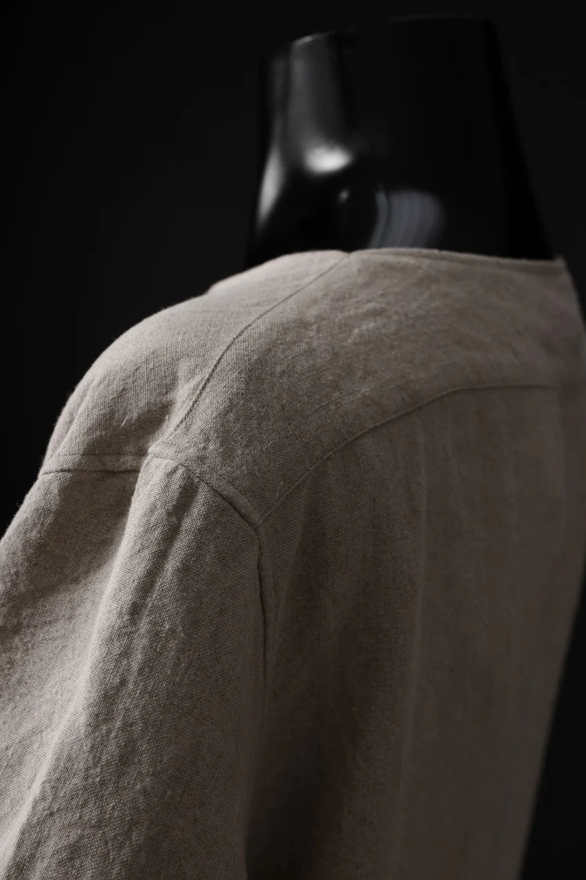 sus-sous sleeping shirts s/s / Belgium linen (NATURAL) - Image 16