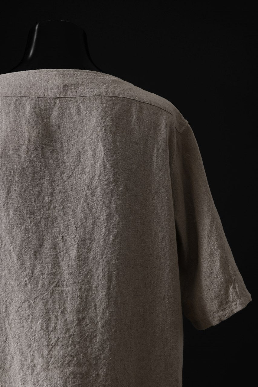 sus-sous sleeping shirts s/s / Belgium linen (NATURAL) - Image 17