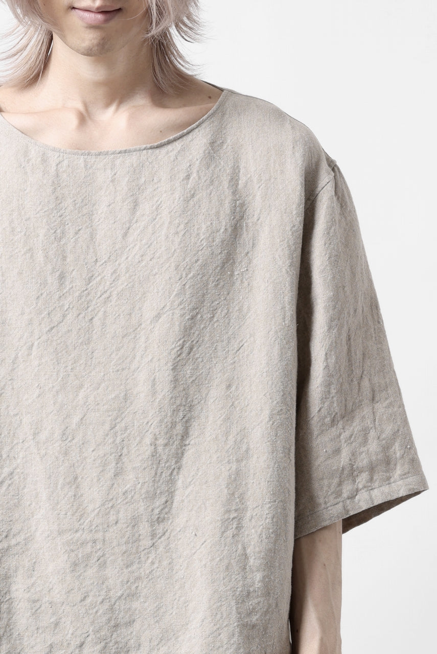 sus-sous sleeping shirts s/s / Belgium linen (NATURAL) - Image 24
