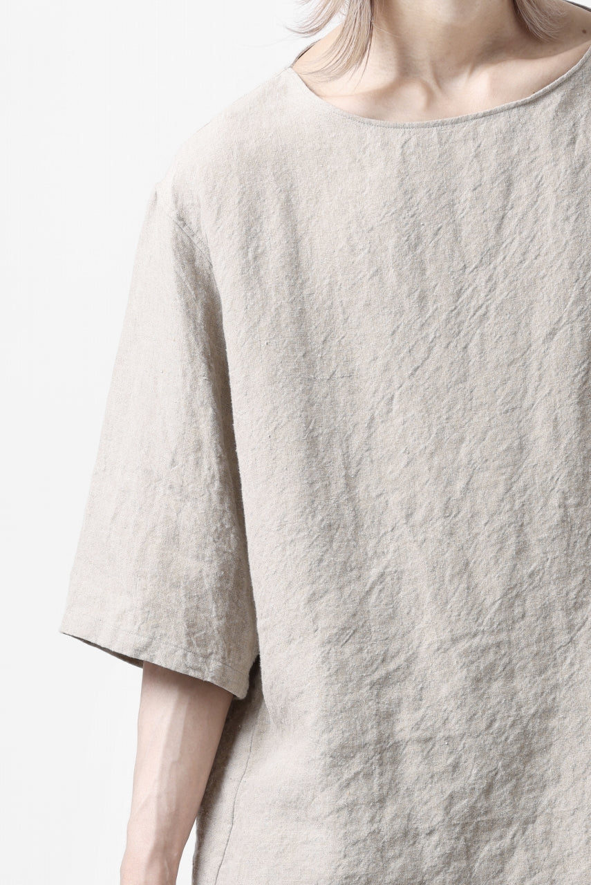 sus-sous sleeping shirts s/s / Belgium linen (NATURAL) - Image 28