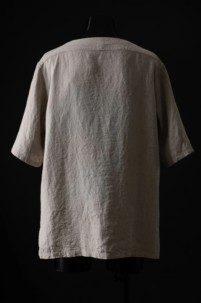 sus-sous sleeping shirts s/s / Belgium linen (NATURAL) - Image 8