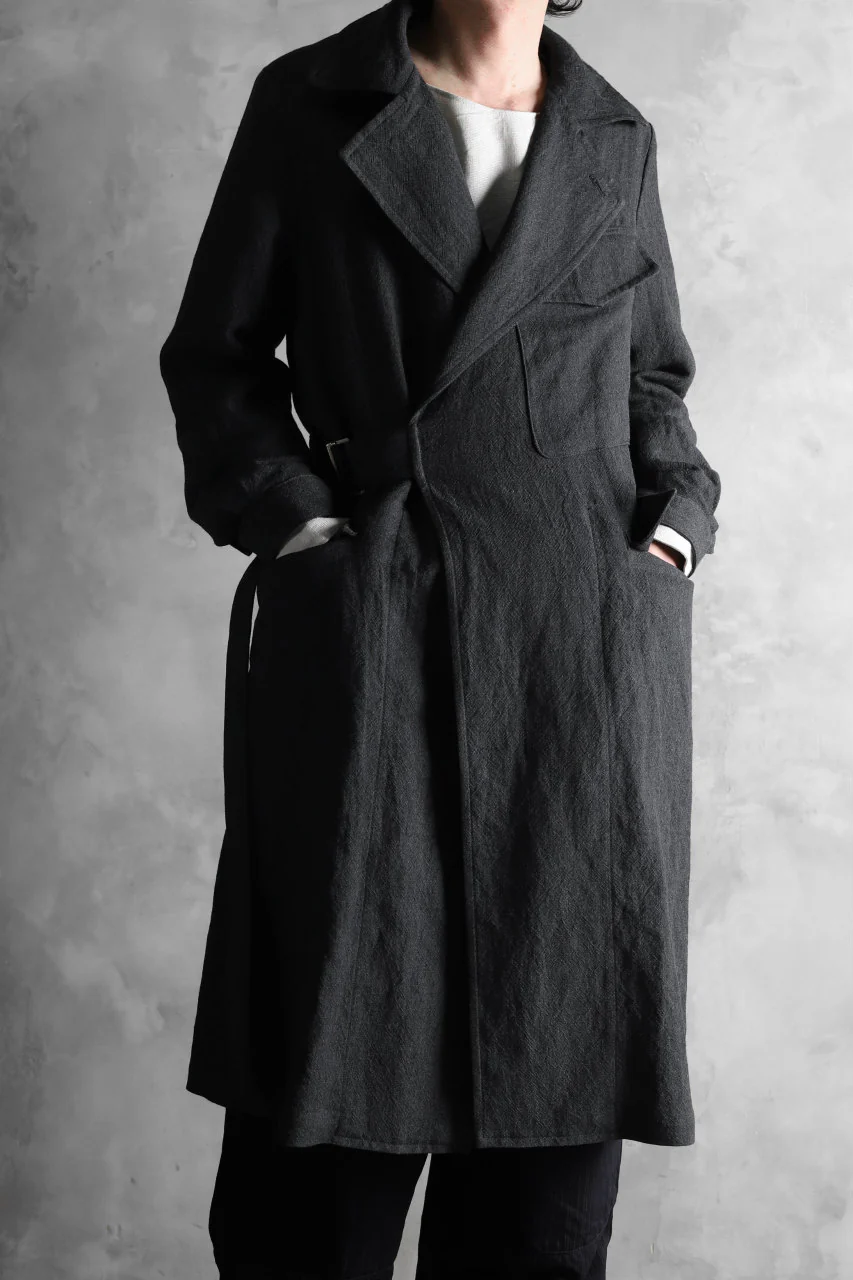 sus-sous storm coat / W50L50 3/2OX washer (CHARCOAL NAVY) - Image 8