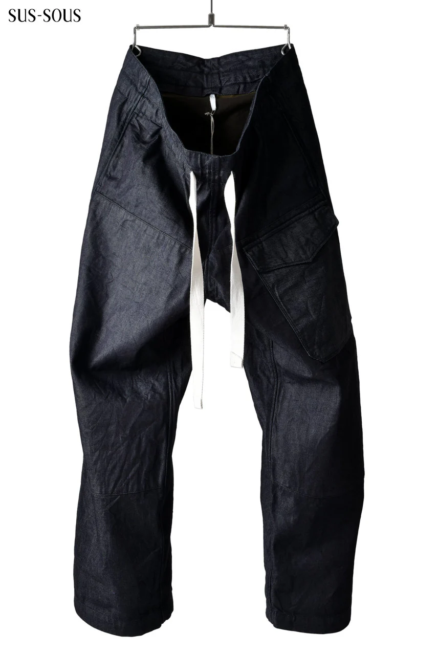 sus-sous supima denim wide trousers MK-1 (INDIGO) - Image 3