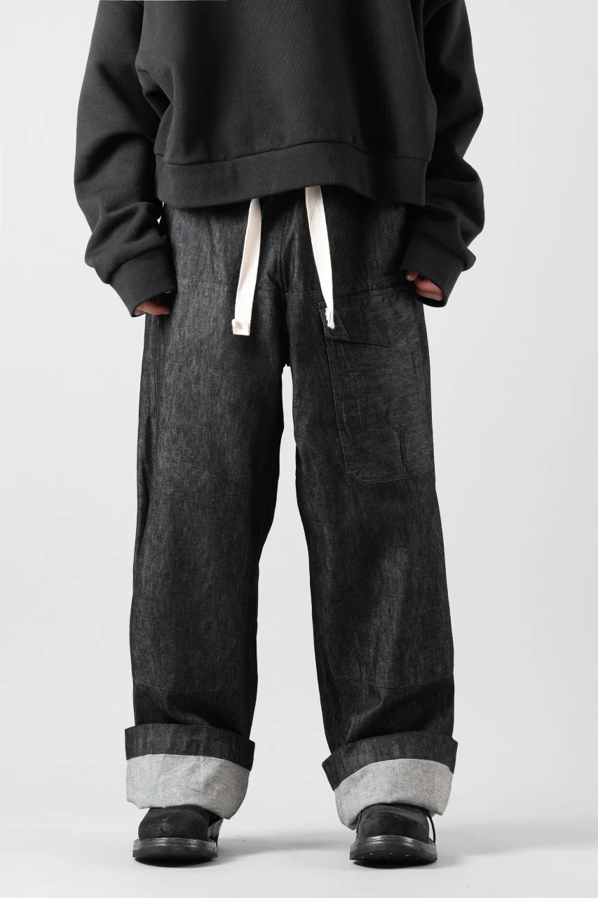 sus-sous trousers MK-1 / 11.5oz supima silket denim (BLACK) - Image 13