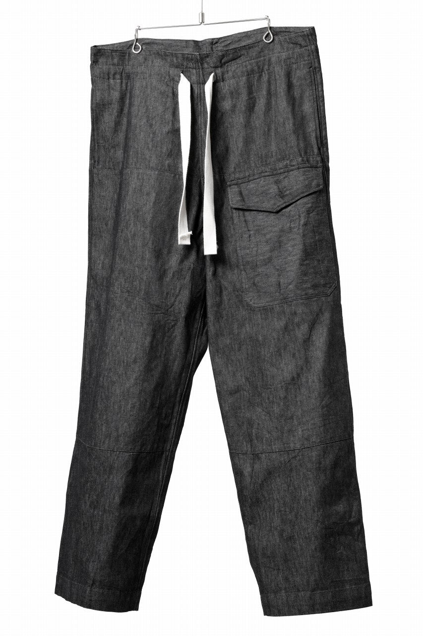 sus-sous trousers MK-1 / 11.5oz supima silket denim (BLACK) - Image 17