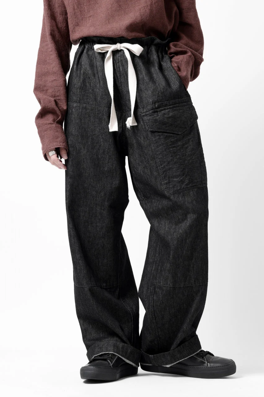 sus-sous trousers MK-1 / 11.5oz supima silket denim (BLACK) - Image 25