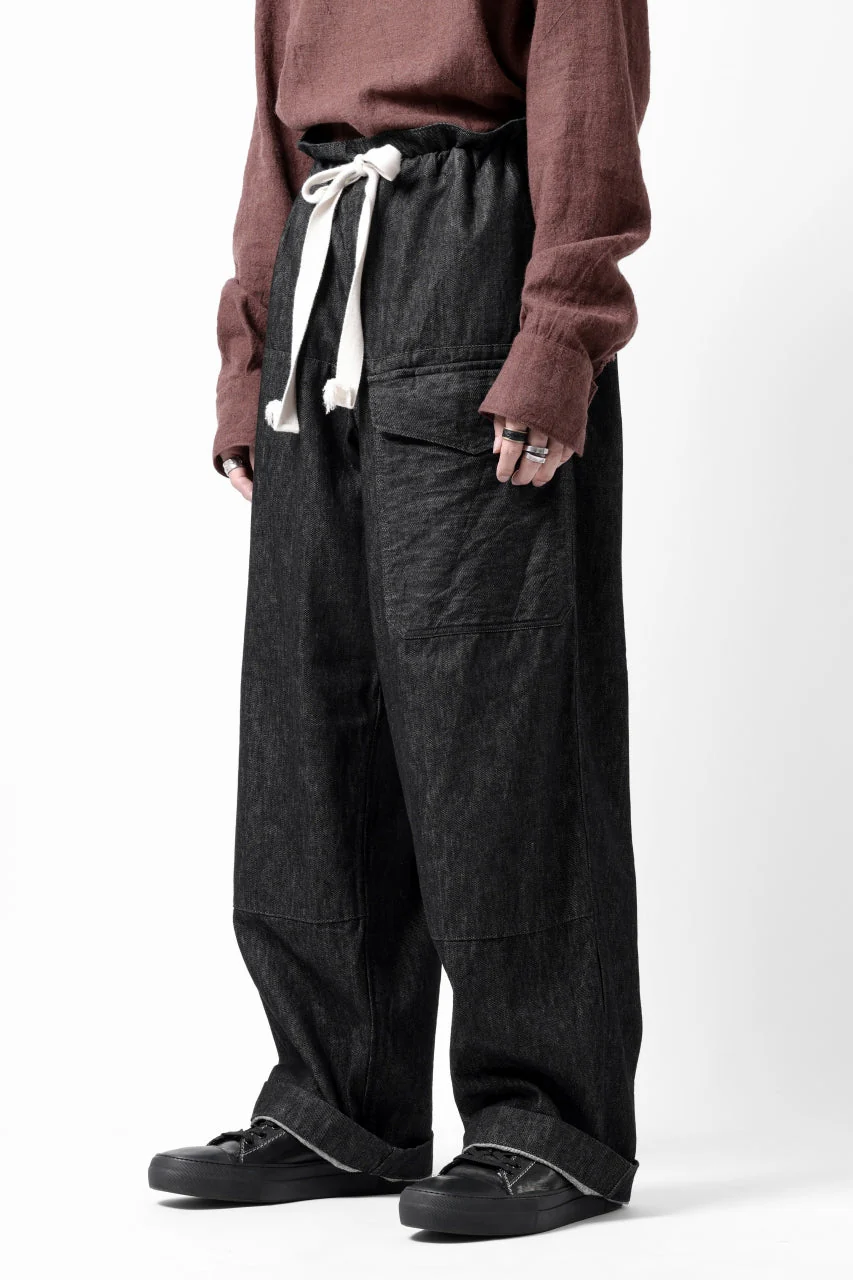 sus-sous trousers MK-1 / 11.5oz supima silket denim (BLACK) - Image 26