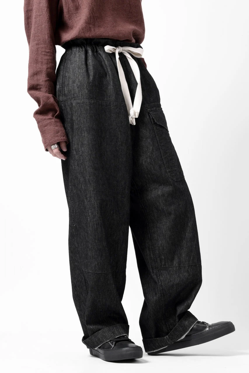sus-sous trousers MK-1 / 11.5oz supima silket denim (BLACK) - Image 28