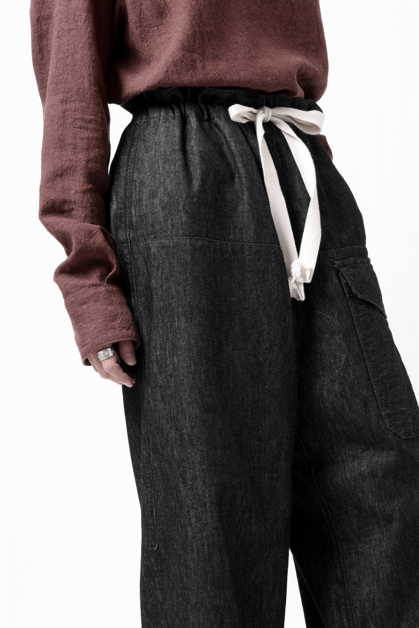 sus-sous trousers MK-1 / 11.5oz supima silket denim (BLACK) - Image 36