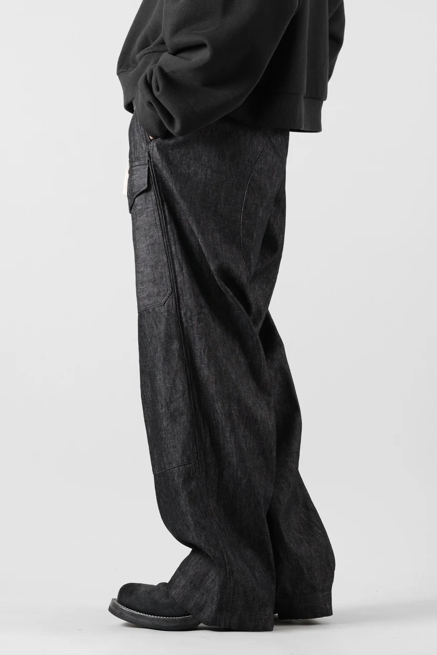 sus-sous trousers MK-1 / 11.5oz supima silket denim (BLACK) - Image 8