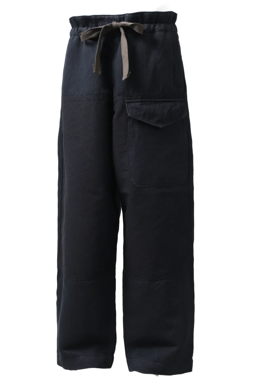 sus-sous trousers MK-1 / HERINGBONE WOVEN (INDIGO) - Image 2