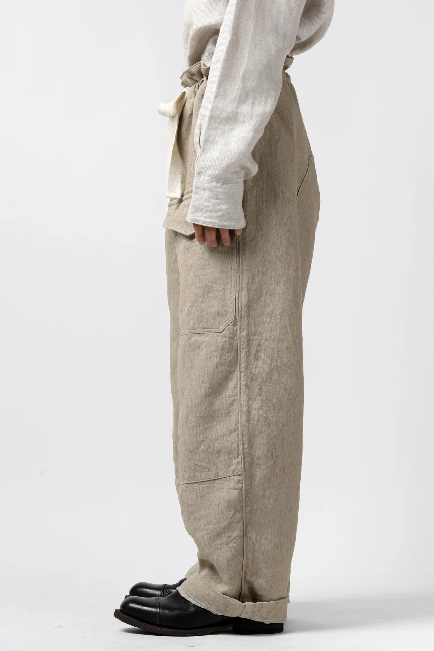 sus-sous trousers MK-1 / L100 herringbone washer (SAND BEIGE) - Image 10