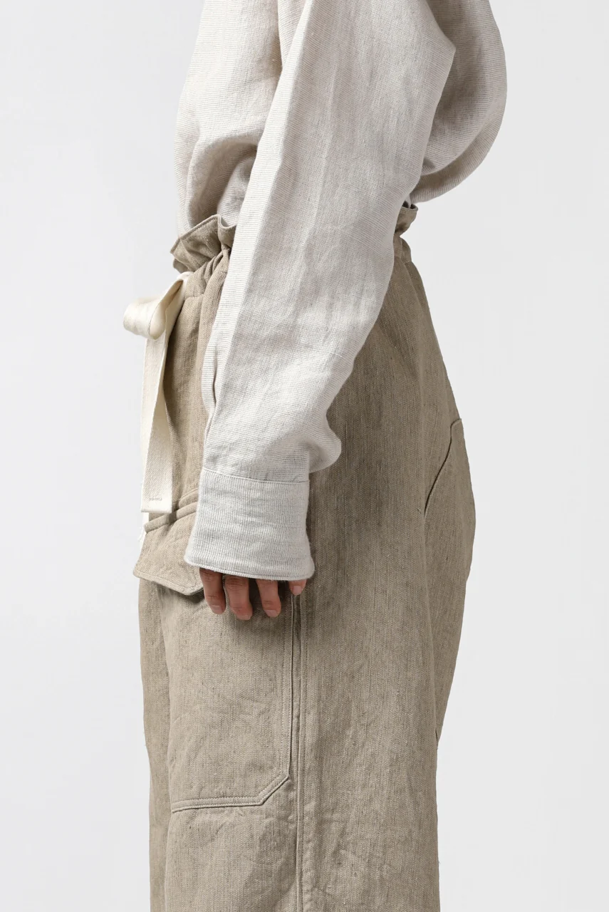 sus-sous trousers MK-1 / L100 herringbone washer (SAND BEIGE) - Image 15
