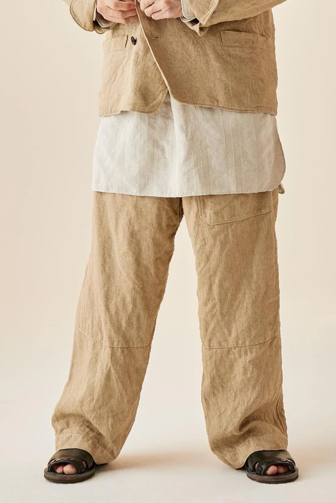 sus-sous trousers MK-1 / L100 herringbone washer (SAND BEIGE) - Image 29
